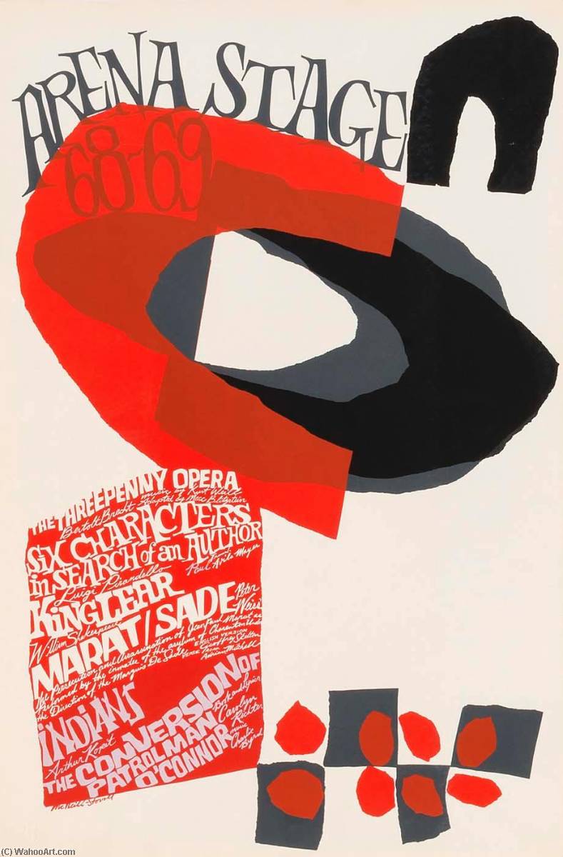 Arena Stage 68 69 por Lloyd Mcneill (19352021) Lloyd Mcneill