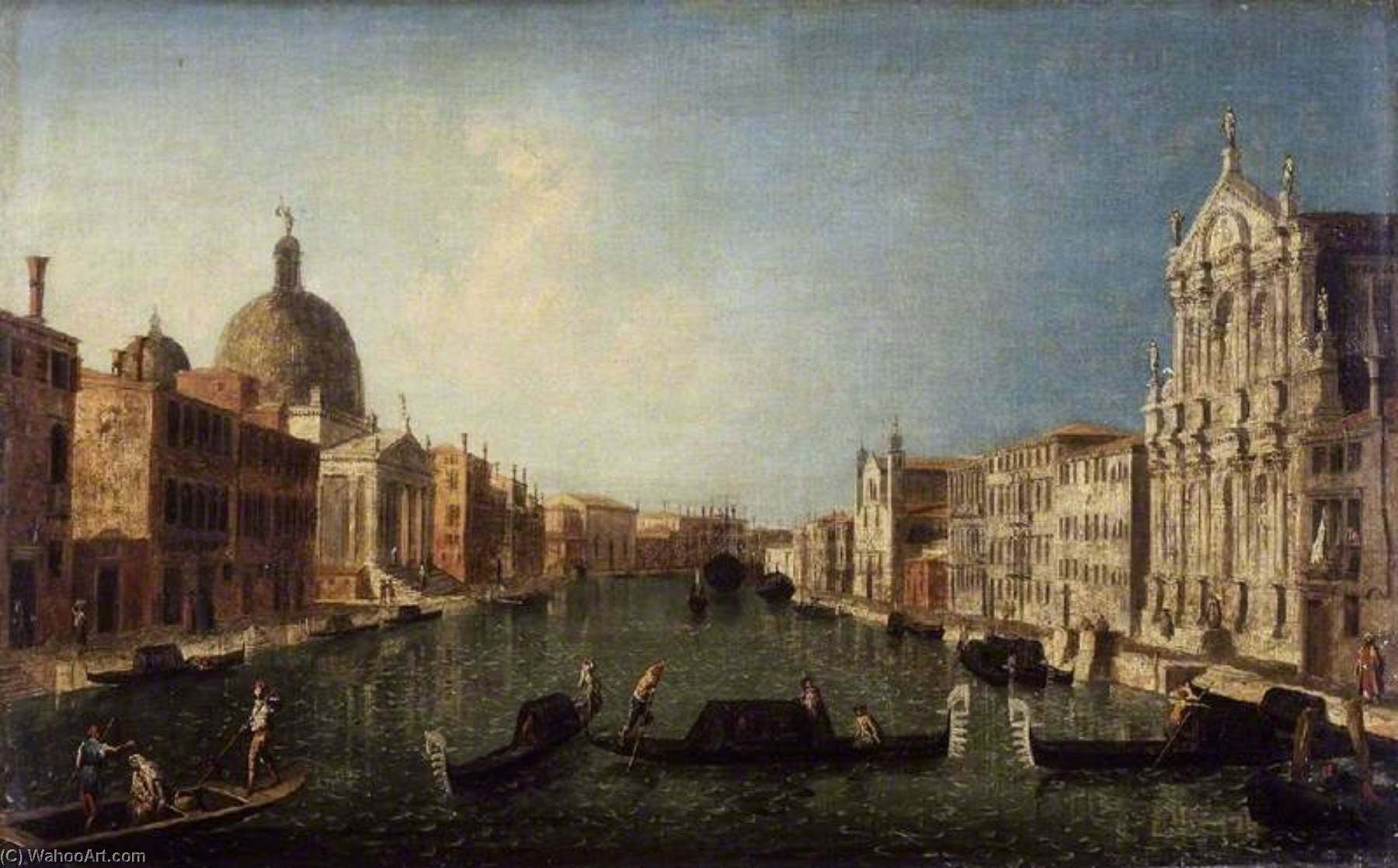 Museum Kunstreproduktionen Der Canal Grande mit San Simeone, Venedig