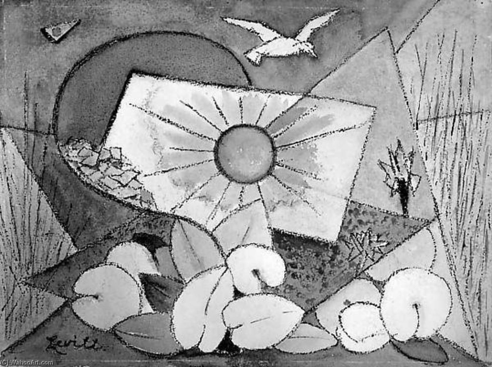 Waterlilies, 1946 by Alfred Levitt (18942000) Alfred Levitt