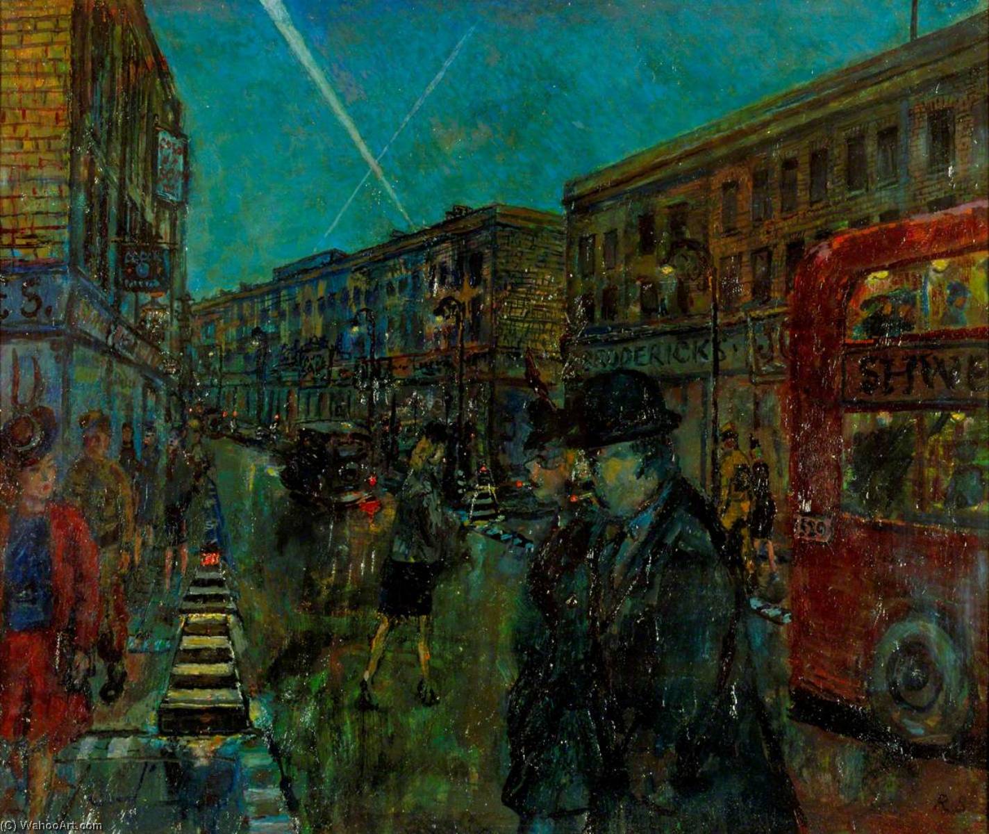 au coupure électrique , 1942 de Ruskin Spear (19111990) Réplique De