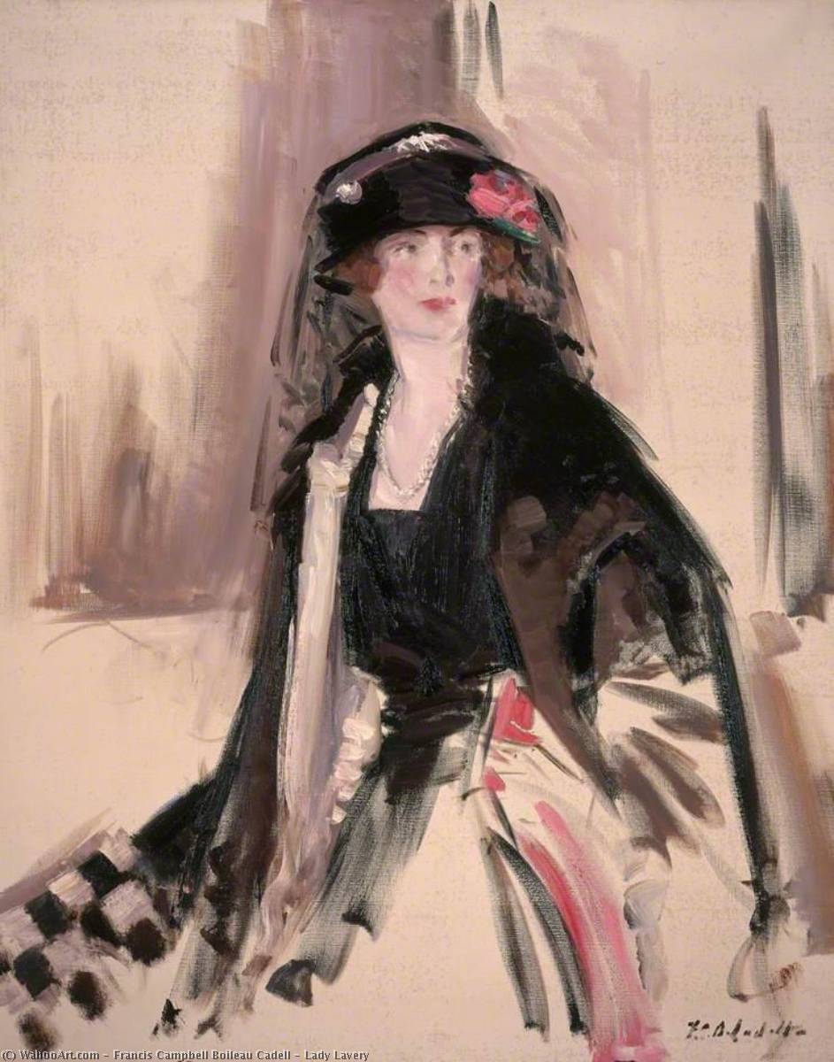 Museum Art Reproductions Lady Lavery by Francis Campbell Boileau