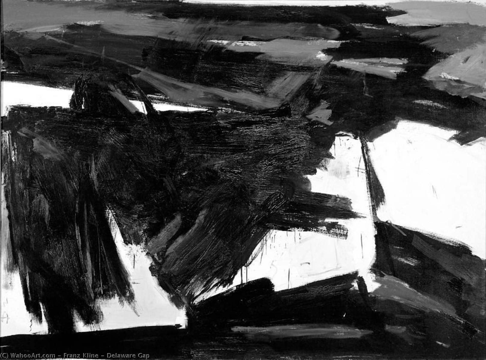 Paintings Reproductions Delaware Gap, 1958 by Franz Kline (Inspired By