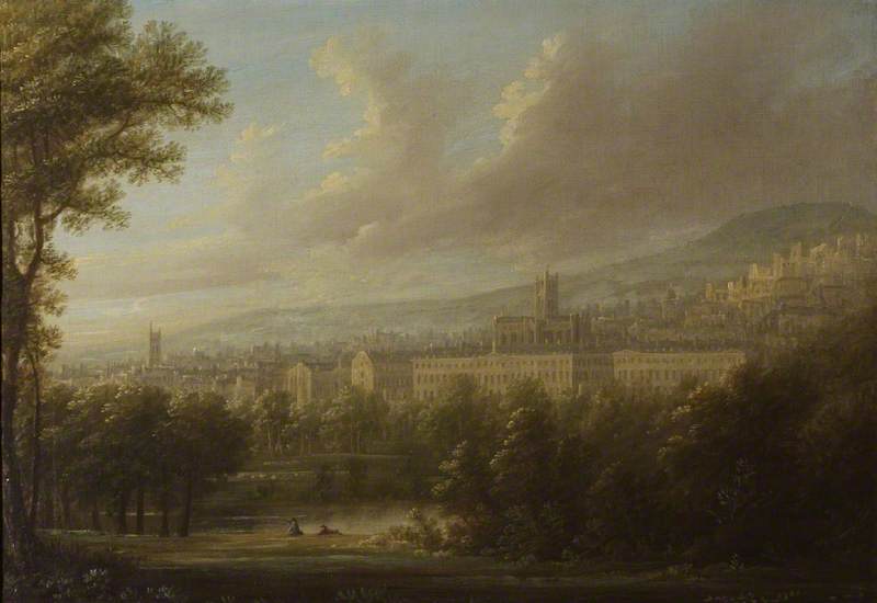 Paintings Reproductions View of Bath by Edmund Garvey (17401813