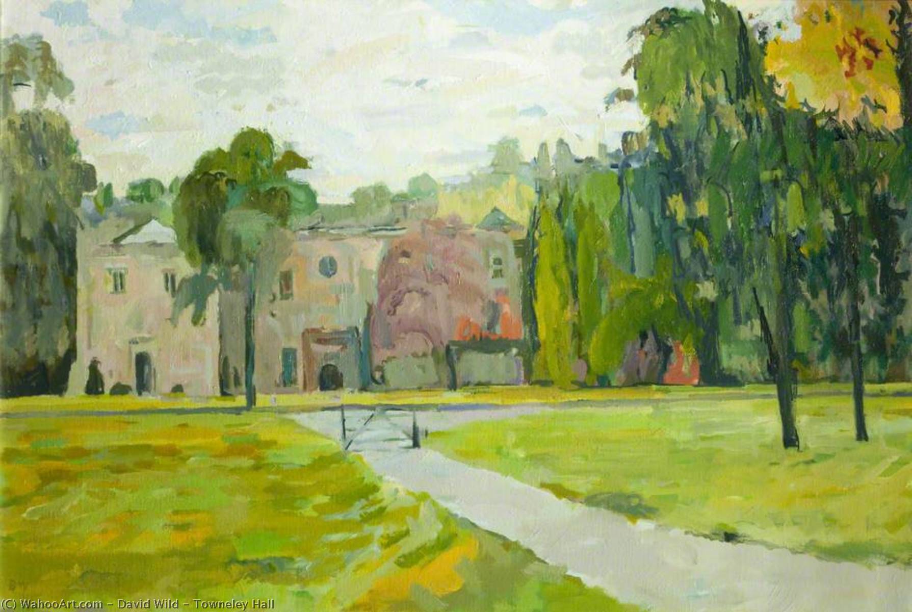 Towneley Hall, 1993 de David Wild (1931-2014) David Wild | WahooArt.com