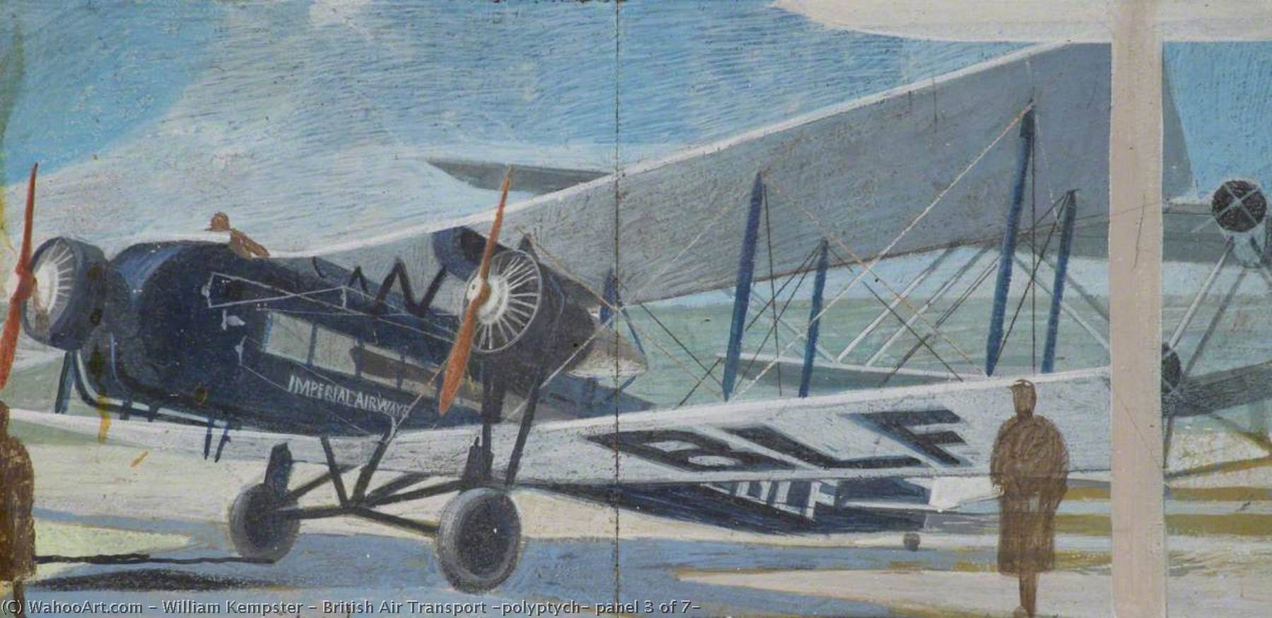 British Air Transport (polyptyque, panneau 3 de 7) de William Kempster