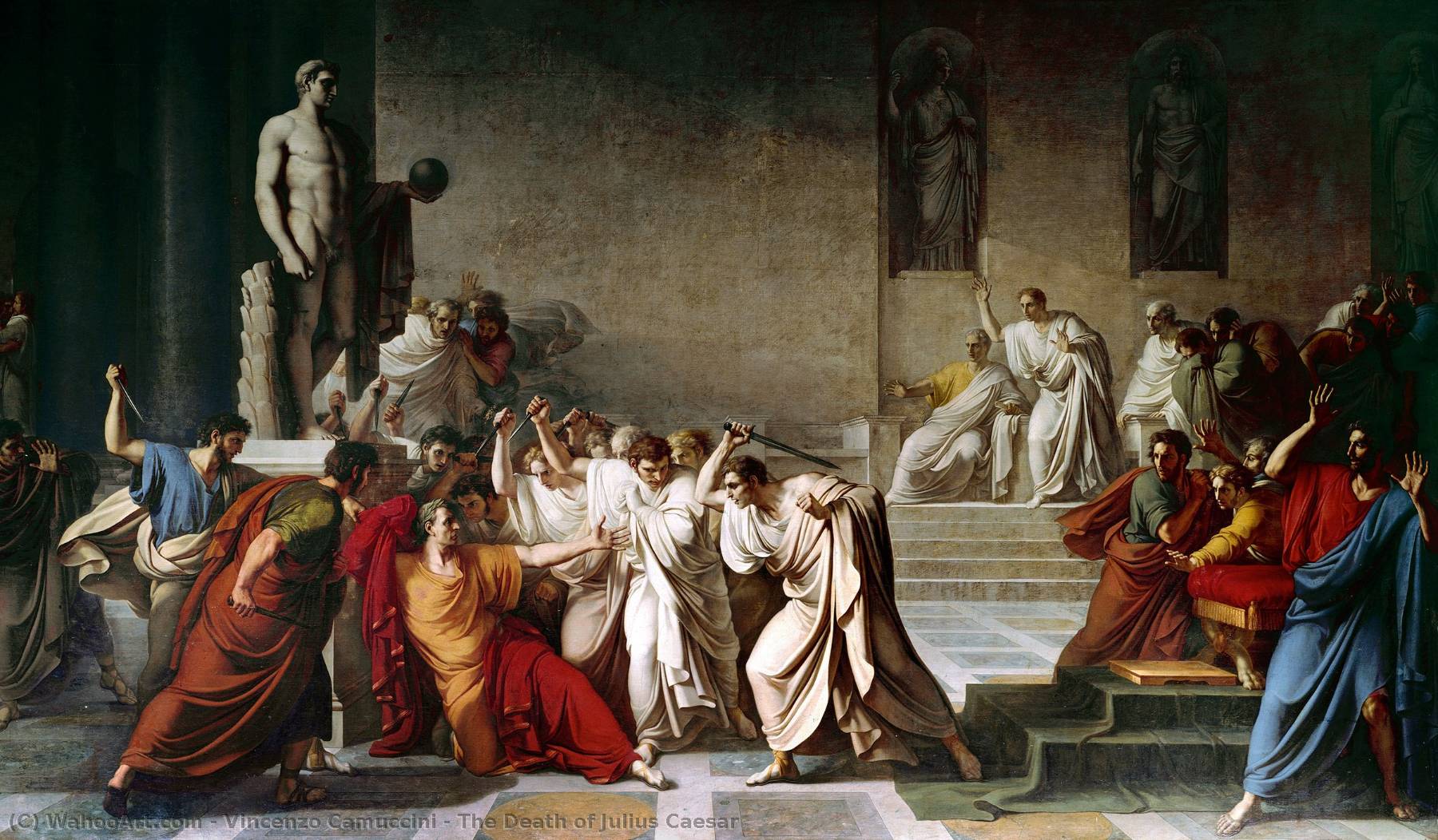 Kunstreproduktionen Der Tod von Julius Caesar, 1829 von Vincenzo