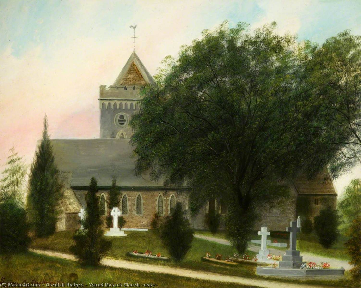 Get Art Reproductions Ystrad Mynach Church (copy), 1917 by Obediah