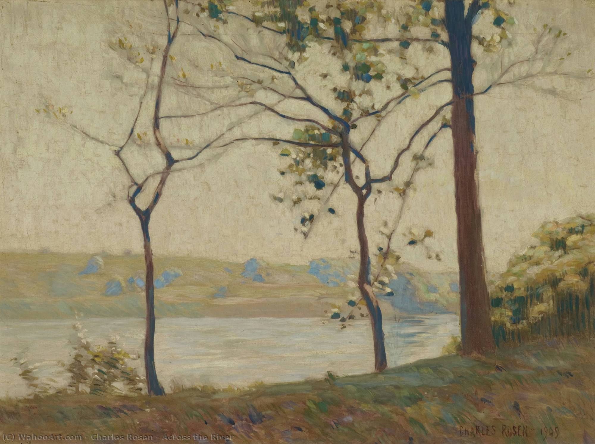 Across the River, 1909 by Charles Rosen (1927-2012) Charles Rosen ...