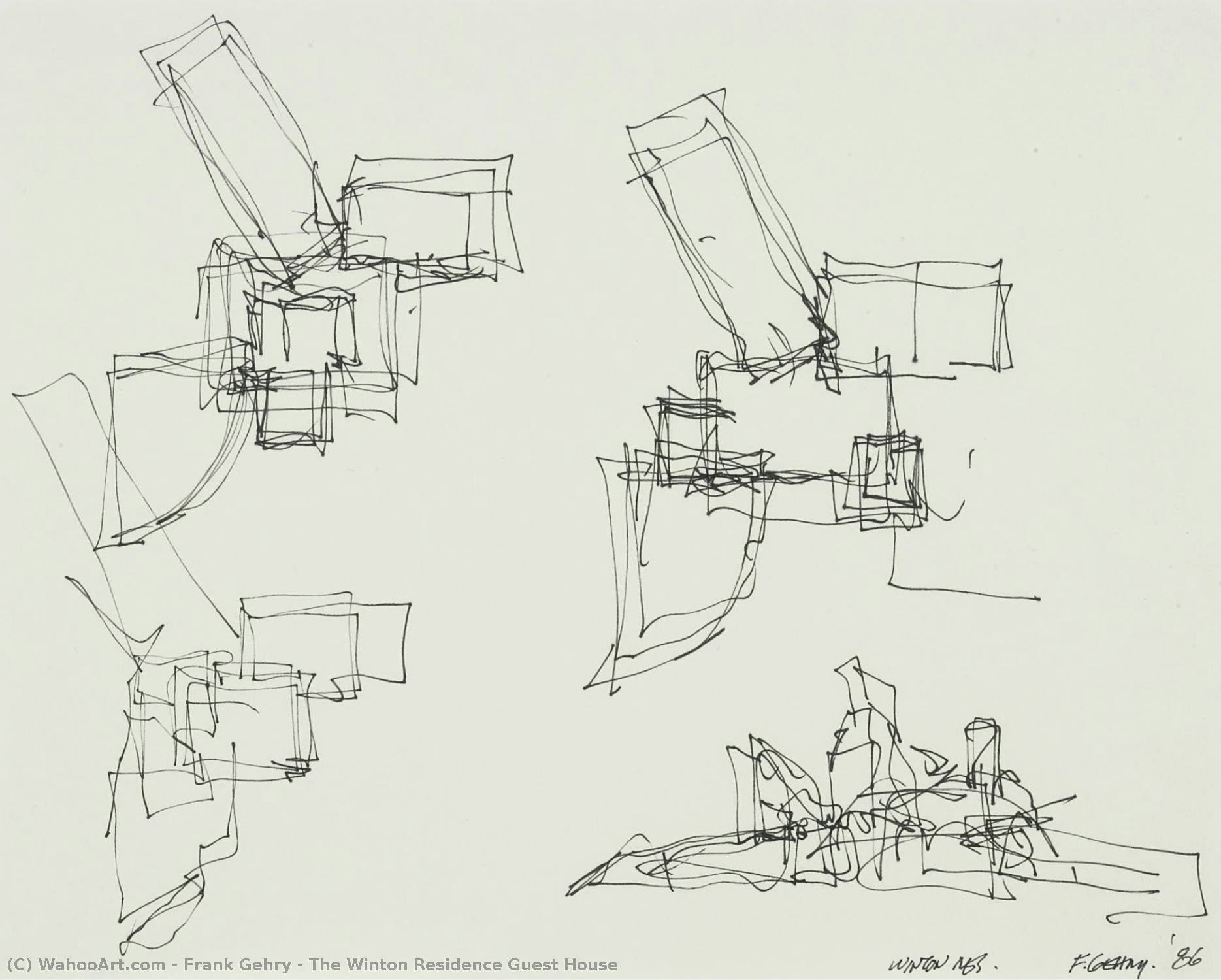 The Winton Residence Guest House, 1986 por Frank Gehry Frank Gehry ...