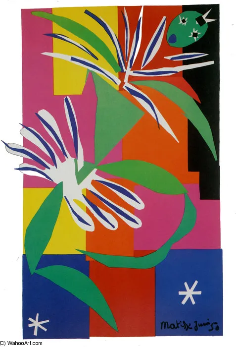 Dançarinas Criôlas Gouache Sobre Folhas De Papel Canson Recortadas Nice, Museu Matisse — Henri Matisse