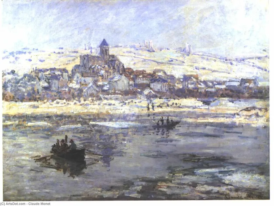 Vétheuil En Invierno — Claude Monet