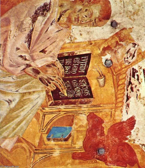 St Luke (detail) — Чимабуэ