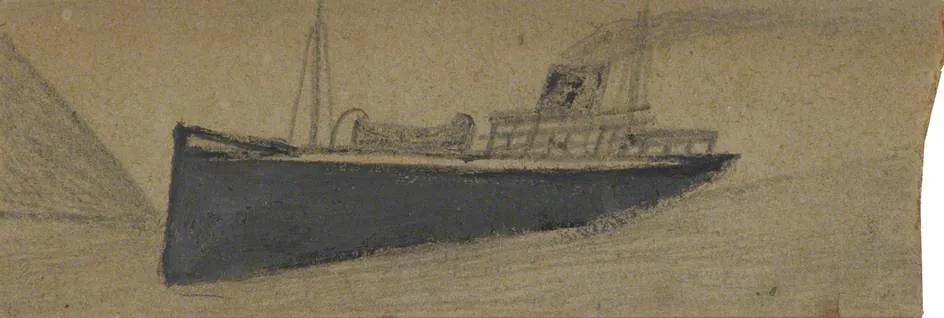 Grey Steam Boat — Альфред Уоллис