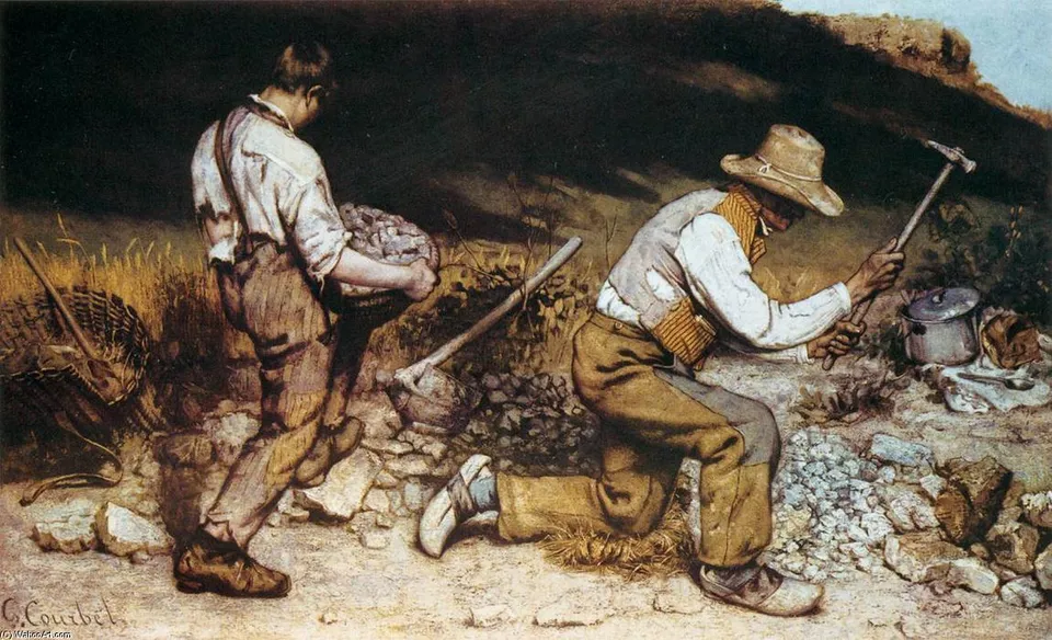 Les Broyeurs De Pierre — Gustave Courbet