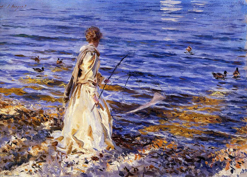 Girl Fishing — Джон Сингер Сергент