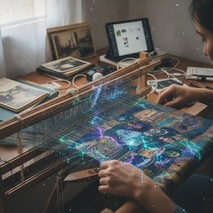 The New Avant-Garde: Transforming Digital Memories into Bespoke AI-Textured Textile Masterpieces