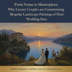 From Venue to Masterpiece: Why Luxury Couples are Commissioning Bespoke Landscape Paintings of Their Wedding Sites