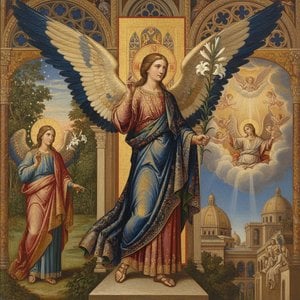 Divine Messengers: A Curated Guide to the Iconography of Angel Gabriel in Art History