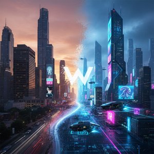 Future Retro: Transform Your Photos into 80s Cyberpunk AI Masterpieces with WahooArt's Visionary Tech