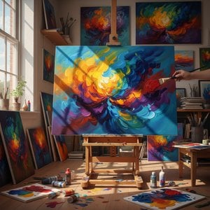 Purchase a print of Still Life with Chinese Peonies and Mandolin