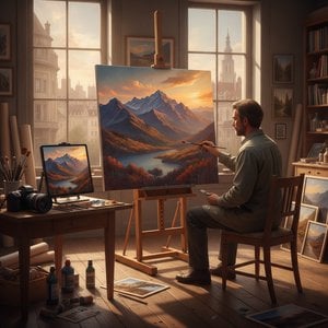 From Lens to Canvas: The Art of Transforming Digital Photography into Timeless Oil Masterpieces