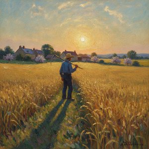 Harvesting Light: Exploring the Eternal Soul of the Farmer in Impressionist Masterpieces