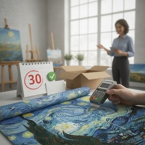 WahooArt.com F.A.Q.: Our 30-Day Money-Back Guarantee & Hassle-Free Returns