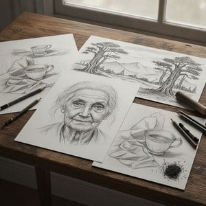The Timeless Beauty of Pencil Sketches: Mastering the Art of Line, Shadow, and Tonal Depth