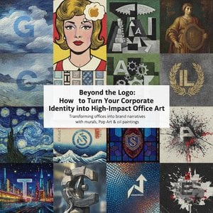 Beyond the Logo: How to Turn Your Corporate Identity into High-Impact Office Art