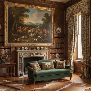 Capturing the Chase: Infusing Interiors with the Dramatic Grandeur of Historical Hunting Scene Artworks