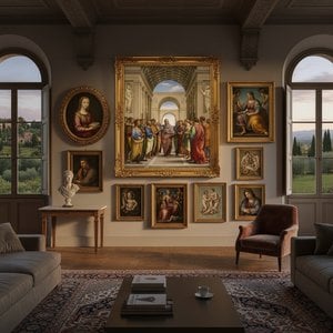 の複製画をお求めください。 The Coronation of Charlemagne - ラファエロ