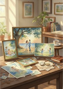The Art of Living: Transforming Your Most Cherished Memories into Serene AI-Enhanced Watercolor Masterpieces