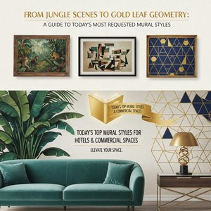 From Jungle Scenes to Gold Leaf Geometry: A Guide to Today's Most Requested Mural Styles