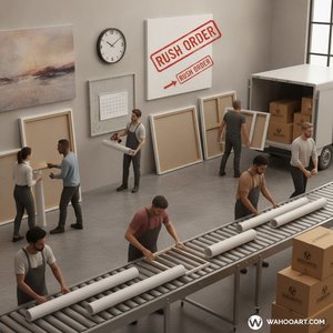 WahooArt.com F.A.Q.: Fast-Track Your Masterpiece with Priority Production & Rush Orders