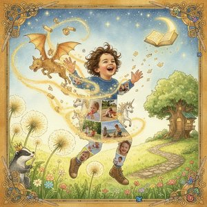 Capture the Magic of Childhood: Transform Your Precious Memories into Whimsical Storybook Masterpieces with WahooArt AI