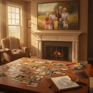 From Scattered Memories to Timeless Legacy: The Art of Creating Your Custom Family Masterpiece with WahooArt