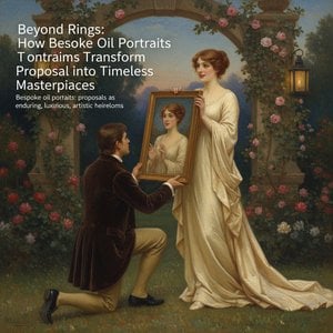 Beyond Rings: How Bespoke Oil Portraits Transform Proposals into Timeless Masterpieces