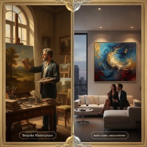 Curating Your Legacy: The Connoisseur's Guide to Custom Masterpieces vs. Ready-to-Ship Oil Paintings at WahooArt