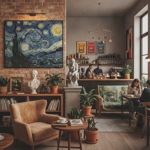 10 Iconic Masterpieces to Elevate Your Coffee Shop Decor