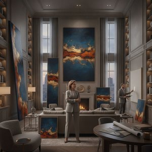 WahooArt.com F.A.Q.: The Curator's Guide to Selecting Perfect Artwork Dimensions for Grand Interiors