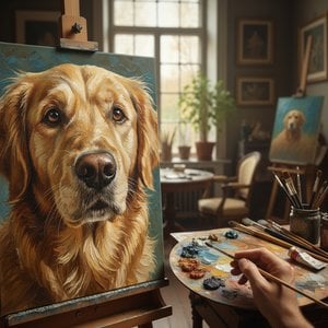 Capture Their Soul: The Art of Bespoke High-Realism Oil Pet Portraits by WahooArt Master Artists
