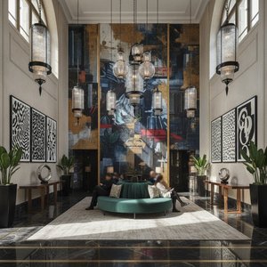 Curating Impact: Elevating Luxury Hospitality Interiors with Bold and Striking Graphic Masterpieces