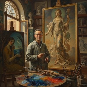 Purchase a hand made painting of The fool - Pablo Picasso