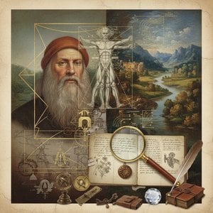 Leonardo da Vinci: A Renaissance Master’s Synthesis of Art, Science & Human Observation – Reinterpreted for the Collector