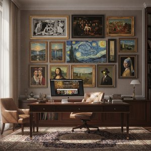 10 Pinturas Icónicas para Transformar tu Oficina en un Espacio de Éxito