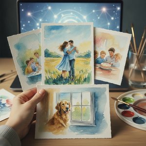 The Art of Living: Transforming Your Most Cherished Memories into Serene AI-Enhanced Watercolor Masterpieces