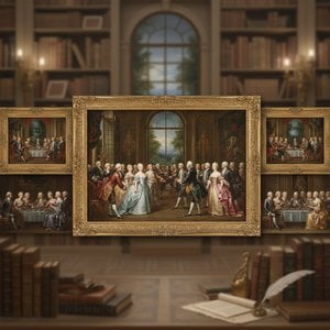 Capturing Elegance: The Art of the Formal Gathering in Masterpiece Paintings