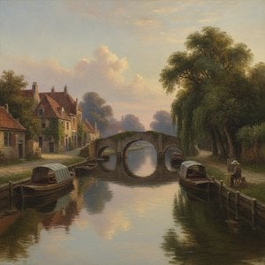 Serene Waters: Capturing the Magic of Canal Scenes in Fine Art