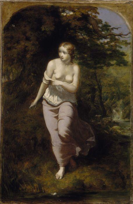 Musidora Bathing — Arthur Hughes