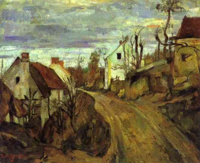 Village Road, Auvers — Paul Cézanne
